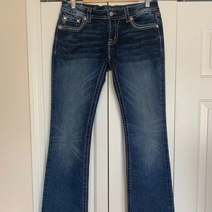 Miss Me Jeans Bootcut JW700825 Boho Pocket Detail